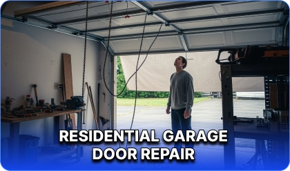 Residential garage door repair