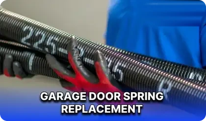 Garage door spring replacement